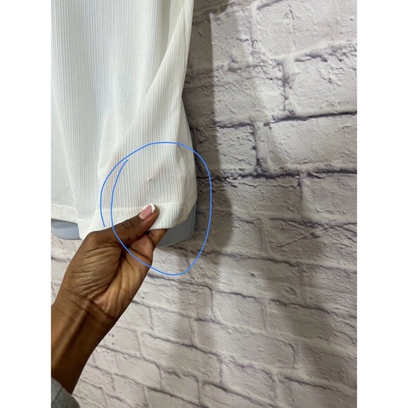 St. John Ivory Boat Neck Blouse Large K914QF1 NWT (Minor Flaws) - Picture 2 of 15